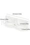 Semi-circular birdcage double-basin food bowl - white - 2