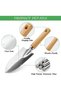 Aluminum Mini Gardening Hand Trowel with Wooden Handle, graduated scale shovel for planting & weeding. - 6