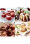 Mini silicone ring cake mold - Food safety - 2-piece set - Flexible - 27.5 x 16.5 cm - 2