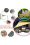 3x3x3 beige triangular sunshade sail, made of PES material, suitable for garden patios, UV protection, and sunshade. - 2