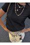 100% Cotton Oversize Fit Crew Neck T-Shirt - 4