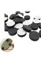 Black flower box foot pads, 60-piece set, anti-slip pads for flower pots, suitable for both indoor and outdoor use.