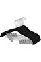 Velvet trouser hangers with bridge and clips, thin non-slip suit hanger (black, 425 cm) - 2