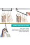 12 Hangers - Space - Saving Hangers - Wardrobe Storage Rack - Multifunctional Hangers - Sturdy Plastic - Non - Slip - Practical Wardrobe Hangers -... - 2