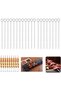 BBQ skewers, 20-pack stainless steel BBQ skewers, 20cm long, made of stainless steel, reusable, BBQ accessory, perfect for skewering shrimp.