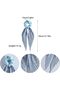 6-Piece Hair Tie Long Bow Hairband with Colorful Ribbons and Elastic Bows for Women and Girls - 2