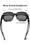 Unisex oversized polarized sunglasses that can be worn over glasses and offer UV400 protection. - 4