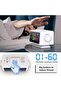 Alarm clock radio with alarm - Night alarm - Clock radio - Compact size - 3
