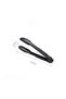 2-Pack Stainless Steel Black Food & BBQ Tongs (black, 9-inch).