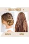 U-shaped hair clips - French style hair clips - Elegant hairstyles - High-quality metal - Pack of 3 - Gold and silver powder - 4
