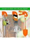 This wall-mounted bracket for chainsaws, cables, hoses, shovels, etc., is suitable for use in workshops and garages. - 5