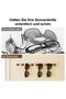 Eyeglass case, wall-mounted eyeglass frame, 9-compartment eyeglass storage box, can store multiple pairs of glasses. - 3