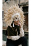 Aurélie: Luxury Ivory Colorful Feathered Lace Embroidered Venetian Mask - 4