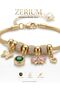 Women's Steel Charm Bracelet Premium Series with Glittering Butterfly and Heart Figures - 4