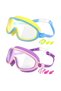 A two swimming goggles for children and teenagers aged 3 to 15, featuring anti - fog, UV protection, wide vision, and waterproof properties...