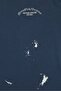 Men Crew Neck Short Sleeve Embroidered Logo T-Shirt, Washed Navy - 2