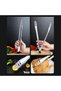 BBQ tongs, cooking tongs, 31.8 cm serving tongs, stainless steel grilling tool, multifunctional clamp, kitchen utensil for sausage, steak - 5