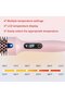 Dual-Voltage Ionic Hot Air Hair Dryer & Curling Brush with 6 Heat Settings (Pink) - 6