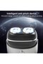 Men's electric shaver - wet & dry electric shaver - USB Recharge - IPX7 Waterproof - For home - travel - business - & gift (silver) - 4