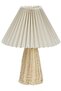 Cute little table lamp, rattan bedside table, modern bedside lamp, suitable for bedroom, home, and office decoration. - 5