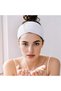 3-Piece Set, Adjustable Terry Cloth Headband, Spa Face Headband, Velcro Closure, Elastic Headband, Hairband, Gray, 62 x 8.5 cm, makeup, yoga, skincare - 2