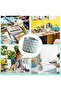 360° Rotating 5-Compartment Desktop Pen Holder, plastic stationary organizer for office & school. - 3