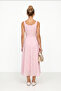 Scalloped Summer Midi Dress Lby0063 Sugar Pink - 6