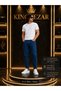 Men's Regular Fit Pipe Leg Lycra Denim Jeans