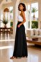 Linen Blend Elastic Waist Casual Women's Palazzo Trousers with Side Pockets - 2
