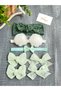 Baby Girl Green Bandana Buckle Set - 3