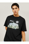 Front Graphic Print Oversized T-Shirt - 3