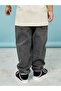 Elastic Waistband Straight Leg Jeans - 4