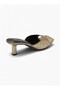 Kitten Heel Slip-On Sandals - 3