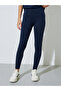 Navy Blue Text Print T-Shirt and Leggings Co-ord Set - 5