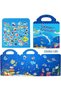 Reusable Sticker Books for Kids – 3 Pack Travel Sticker Activity Books | Removable Ocean, Zoo Animals & Dinosaur Stickers, Educational Learning Toy for Toddlers Ages 3–5, Boys & Girls - 6