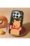 Mi 15t Pro Compatible Case Camera Protector Black Silicone Couple Phone Case Bear Patterned - 2