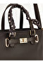 Leather look women's shoulder bag - 4