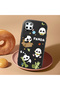 Realme C25Y Compatible Case Camera Protector Black Silicone Couple Phone Case Panda Pattern - 2