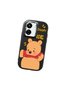 Poco C65 Compatible Case Camera Protector Black Silicone Couple Phone Case with Bear Pattern - 3