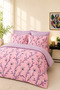 Elastic Sheet Duvet Cover Set for Single Bed - Lavender Branches - 2