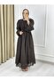 Z-929 Guipure Fabric Waist Belt Detailed Dress - 5