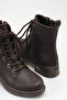 Lace-Up Zipper Detailed Women's Boots R15D105 - 3