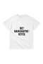 Men's Graphic Printed Sarcasm Written Short Sleeve T-Shirt 100% Cotton Relaxed Fit Casual Wear Modern - 2