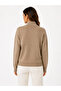 Relaxed Fit V-Neck Knitwear Women's Blouse - 2