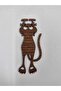 10 Pieces Wooden Cute Cat Bookmark Walnut Color 3 mm Mdf Laser Cut Bookmark (10 cm) - 3