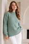Embossed Knitwear Sweater R4520 Çağla - 2