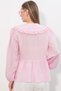 Women's Baby Collar Shirt Blouse 993 - Pink - 6
