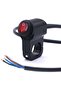 Motorcycle Handlebar Rocker Switch with LED Indicator, 22mm | Waterproof On/Off Toggle Switch, Red LED Light, Clamp Mount, 43.6 × 58 mm