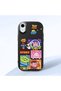 Black Silicone Case with Shock-Absorbing Camera Protections Compatible with iPhone Xr