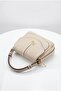Leather Look Hand and Shoulder Bag with Cover Mink Arm203 - 2